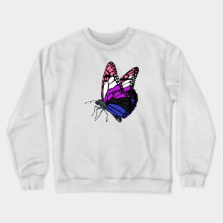Genderfluid Butterfly Crewneck Sweatshirt